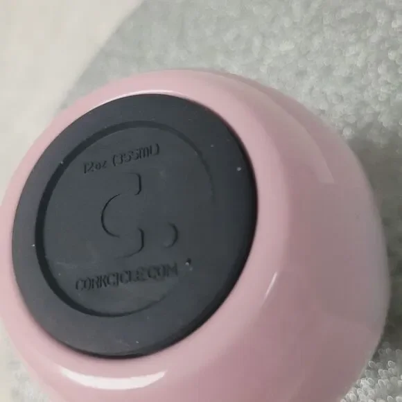 Corkcicle Classic Stemless Wine Tumbler Lid Set of 2 Turquoise Rose Quartz 12 Oz - Picture 10 of 11